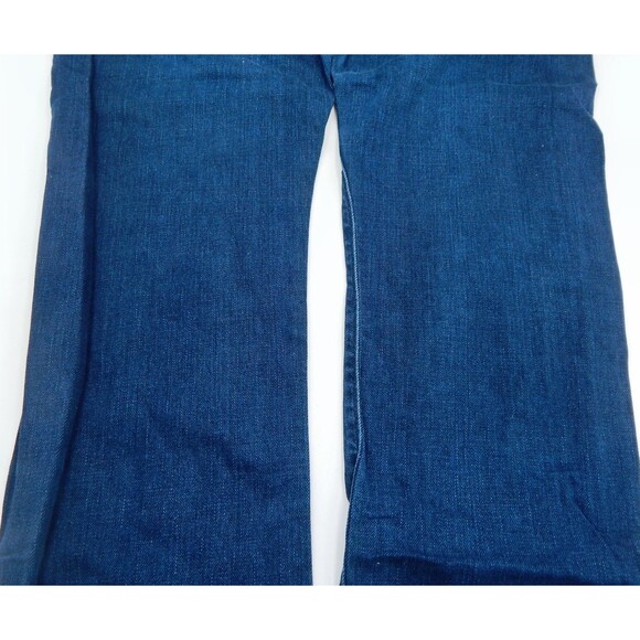 7 For All Mankind Jeans Mens Size 33 Blue Slimmy Dark Wash Tapered Leg - Picture 10 of 11